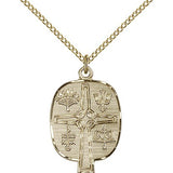 Presbyterian Medal, Gold Filled - Gold-tone