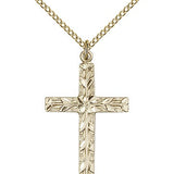 Cross Pendant, Gold Filled - Gold-tone