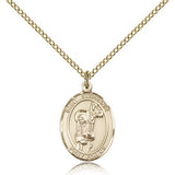 St. Stephanie Medal, Gold Filled, Medium - Gold-tone