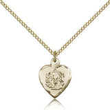 Heart Communion Medal, Gold Filled - Gold-tone