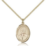 Blessed Pier Giorgio Frassati Medal, Gold Filled, Medium - Gold-tone