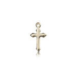 Cross Pendant, 14 Karat Gold - 14 KT Yellow Gold