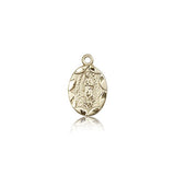 Our Lady of Guadalupe Medal, 14 Karat Gold - 14 KT Yellow Gold