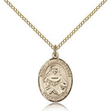 St. Julie Billiart Medal, Gold Filled, Medium - Gold-tone