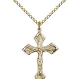 Crucifix Pendant, Gold Filled - Gold-tone