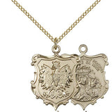 Our Lady of Czestochowa Medal, Gold Filled - Gold-tone