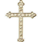 Cross Pendant, 14 Karat Gold - 14 KT Yellow Gold