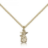 Littlest Angel Medal, Gold Filled - Gold-tone