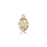 St. Theresa Medal, 14 Karat Gold - 14 KT Yellow Gold