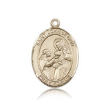 St. John of God Medal, 14 Karat Gold, Large - 14 KT Yellow Gold