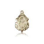 Maria Faustina Medal, 14 Karat Gold - 14 KT Yellow Gold