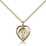Divine Mercy Medal, Gold Filled - Gold-tone