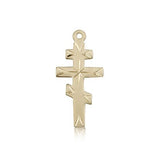 Greek Orthadox Cross Pendant, 14 Karat Gold - 14 KT Yellow Gold