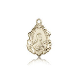St. Theresa Medal, 14 Karat Gold - 14 KT Yellow Gold
