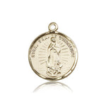 Our Lady of Guadalupe Medal, 14 Karat Gold - 14 KT Yellow Gold