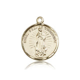 Our Lady of Guadalupe Medal, 14 Karat Gold - 14 KT Yellow Gold