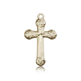 Cross Pendant, 14 Karat Gold - 14 KT Yellow Gold