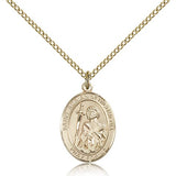 St. Adrian of Nicomedia Medal, Gold Filled, Medium - Gold-tone