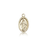 Miraculous Medal, 14 Karat Gold - 14 KT Yellow Gold