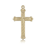 Cross Pendant, 14 Karat Gold - 14 KT Yellow Gold