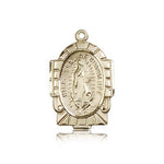 Our Lady of Guadalupe Medal, 14 Karat Gold - 14 KT Yellow Gold