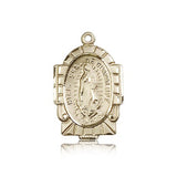 Our Lady of Guadalupe Medal, 14 Karat Gold - 14 KT Yellow Gold