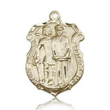 St. Michael the Archangel Medal, 14 Karat Gold - 14 KT Yellow Gold