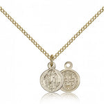 St. Benedict Medal, Gold Filled - Gold-tone