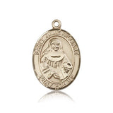 St. Julie Billiart Medal, 14 Karat Gold, Large - 14 KT Yellow Gold