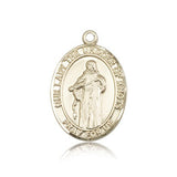 Our Lady of Knots Medal, 14 Karat Gold, Large - 14 KT Yellow Gold