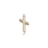Cross Pendant, 14 Karat Gold - 14 KT Yellow Gold