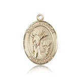 St. Kenneth Medal, 14 Karat Gold, Large - 14 KT Yellow Gold
