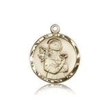 St. Lucy Medal, 14 Karat Gold - 14 KT Yellow Gold