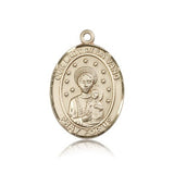 Our Lady of La Vang Medal, 14 Karat Gold, Large - 14 KT Yellow Gold