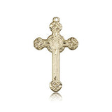 Cross Pendant, 14 Karat Gold - 14 KT Yellow Gold