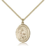 St. Deborah Medal, Gold Filled, Medium - Gold-tone