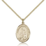 St. Basil the Great Medal, Gold Filled, Medium - Gold-tone