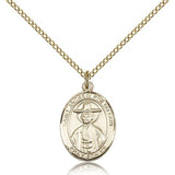 St. Andrew Kim Taegon Medal, Gold Filled, Medium - Gold-tone