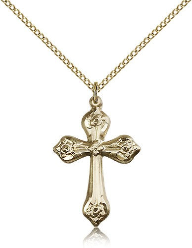 Cross Pendant, Gold Filled - Gold-tone