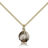 Shell Medal, Gold Filled - Gold-tone
