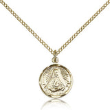 St. Frances Xavier Cabrini Medal, Gold Filled - Gold-tone