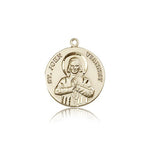St. John Vianney Medal, 14 Karat Gold - 14 KT Yellow Gold