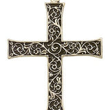 Cross Pendant, 14 Karat Gold - 14 KT Yellow Gold
