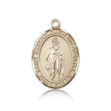 St. Bartholomew the Apostle Medal, 14 Karat Gold, Large - 14 KT Yellow Gold