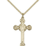Cross Pendant, Gold Filled - Gold-tone