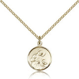 St. Ann Medal, Gold Filled - Gold-tone
