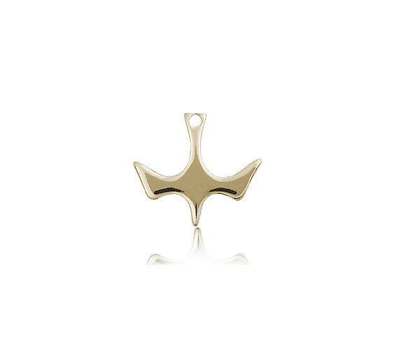 Holy Spirit Medal, 14 Karat Gold - 14 KT Yellow Gold