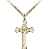 Cross Pendant, Gold Filled - Gold-tone