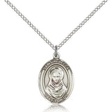 St. Rebecca Medal, Sterling Silver, Medium - 18" 1.2mm Sterling Silver Chain + Clasp