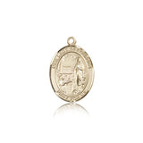 Our Lady of Lourdes Medal, 14 Karat Gold, Medium - 14 KT Yellow Gold